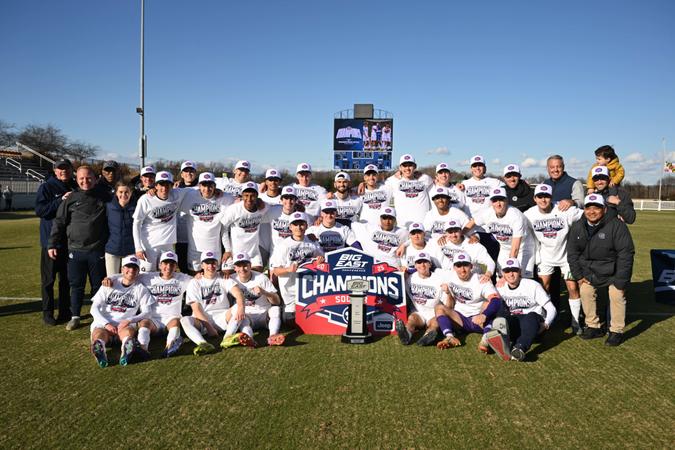 Georgetown's tweet card. BOYDS, Md. - Two goals from junior Mateo Ponce-Ocampo were what the top-seeded Georgetown University men's soccer team needed to defeat the third-seeded University of Connecticut Huskies 3-1 on...