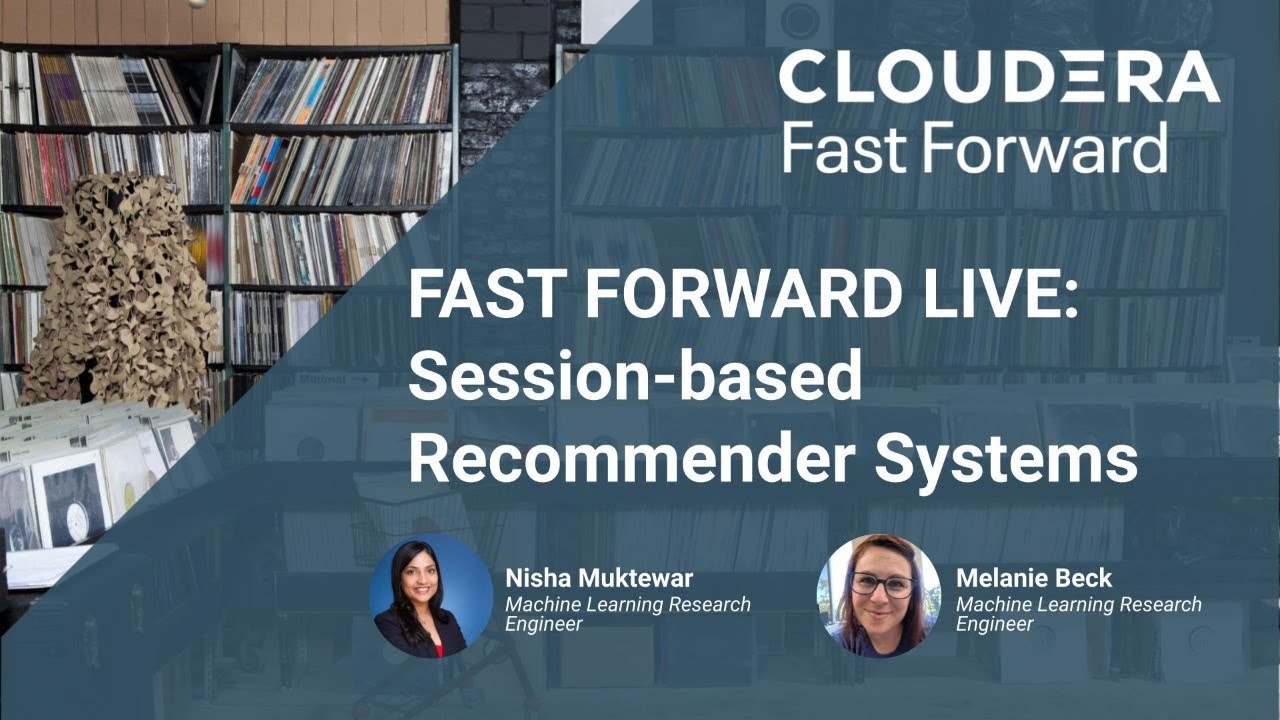 cloudera's tweet card. Fast Forward Live: Session-based Recommender Systems