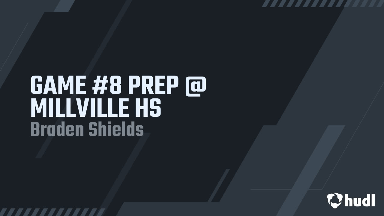 ShieldsBra62622's tweet card. GAME #8 PREP @ MILLVILLE HS