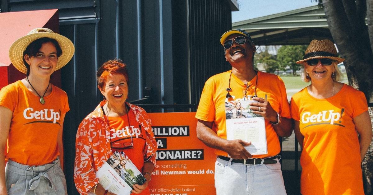 FifiGoggo's tweet card. Everyday people OR billionaires? GetUp's allegiance is clear, being entirely funded by grassroots donations. But those are falling and campaigns I care about are on the chopping block. Can you chip...