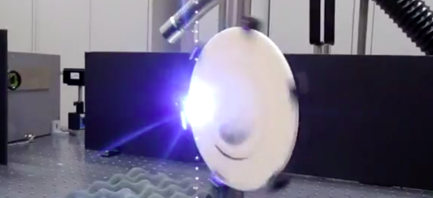 VLablessed1's tweet card. Within three years, the Pentagon's non-lethal weapons lab hopes to have a direct energy weapon that can produce an effect like a haunted walkie-talkie or the biblical burning bush.