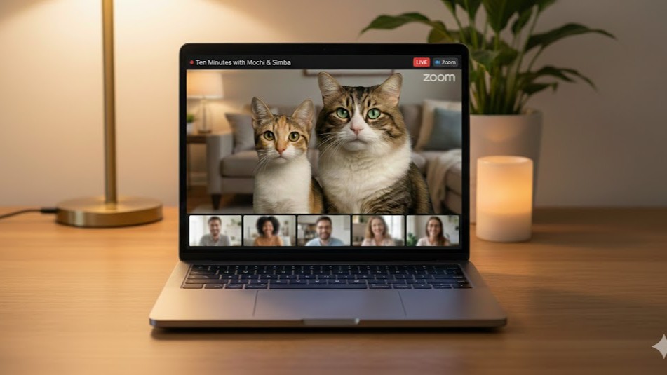 paniaguai's tweet card. Valencia, Spain – November 25, 2025 – Pawsitive VibesZ, the micro wellness platform that brings the internet’s calmest 10-minute live Zoom sessions featuring only real cats (no talking, no humans on...