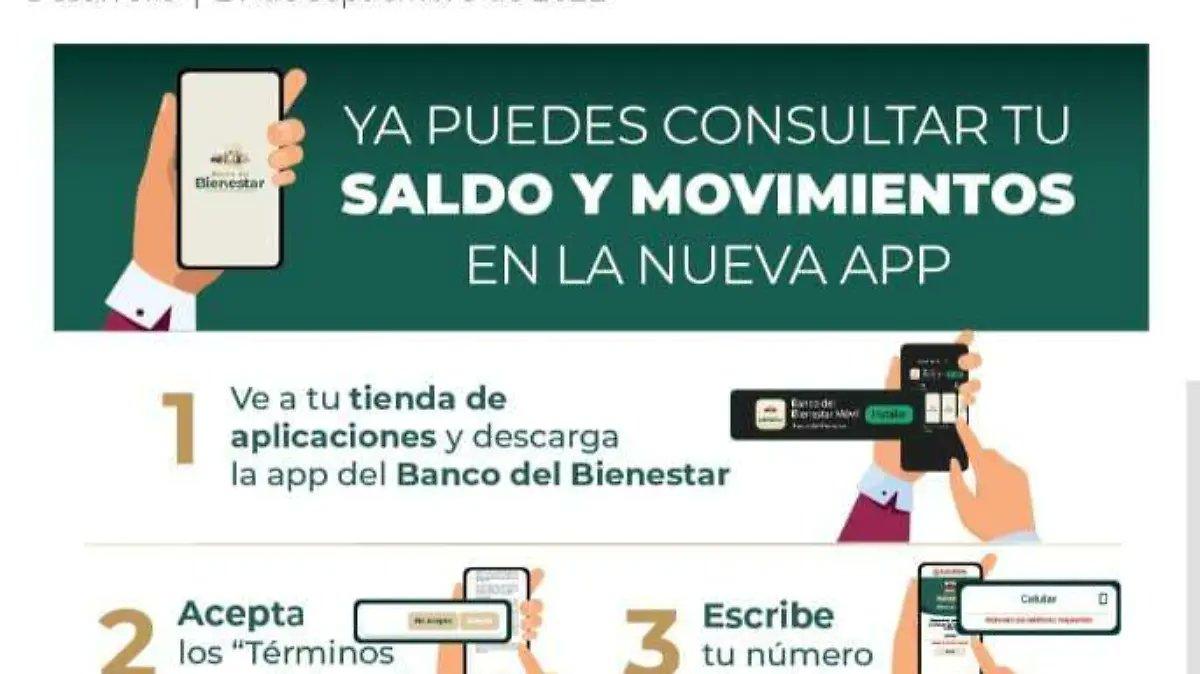 SoldeTlaxcala's tweet card. Al descargar la app del Banco del Bienestar podrás hacer varios movimientos bancarios sin salir de casa