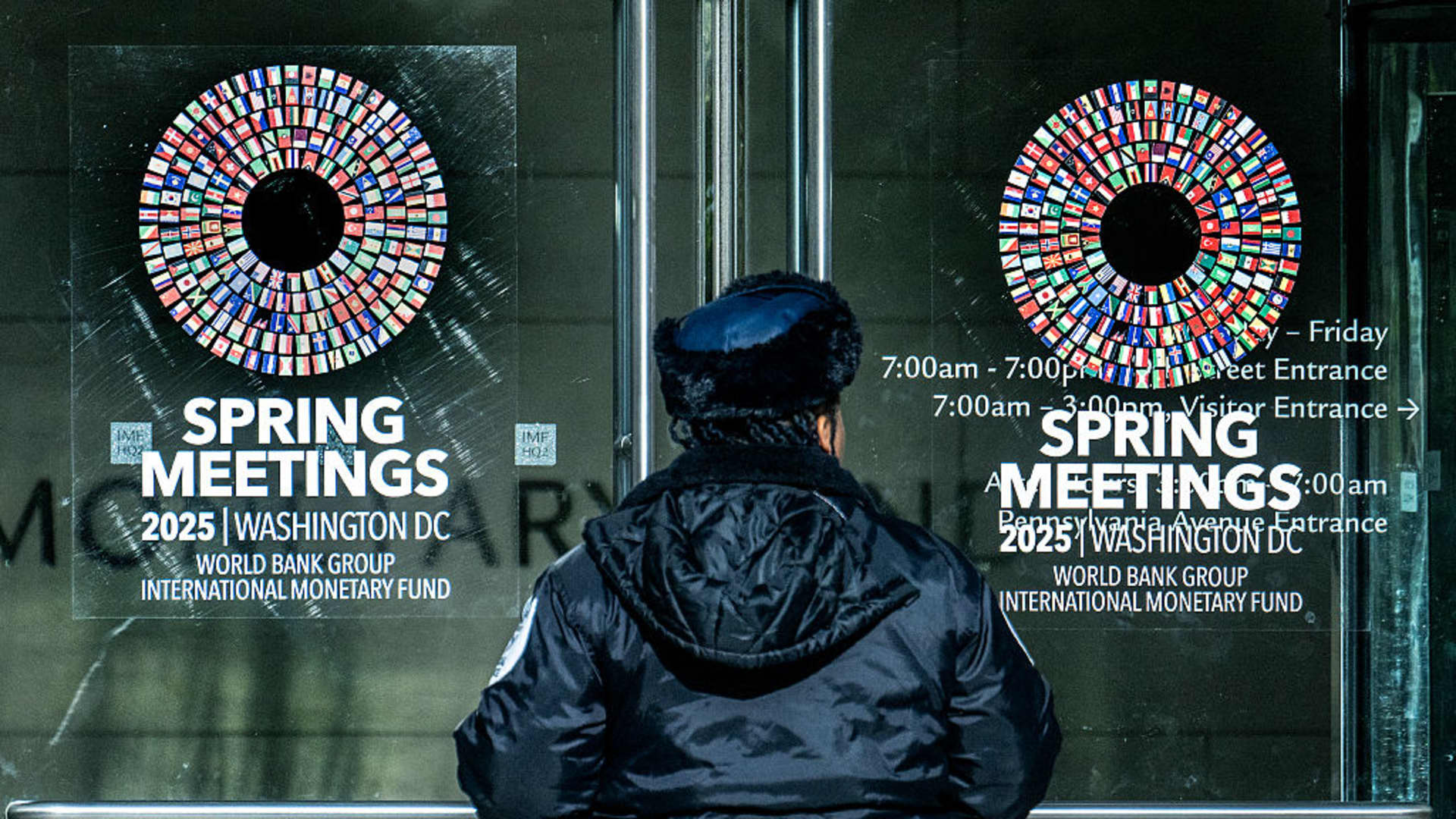 CNBC's tweet card. The 191-nation fund credited higher tariff revenue for a somewhat smaller deficit projection.