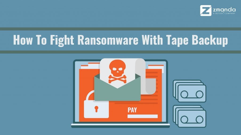 zmanda's tweet card. Learn to protect your business from ransomware using tape backup. Understand its benefits and how it fits into a robust data management strategy today.