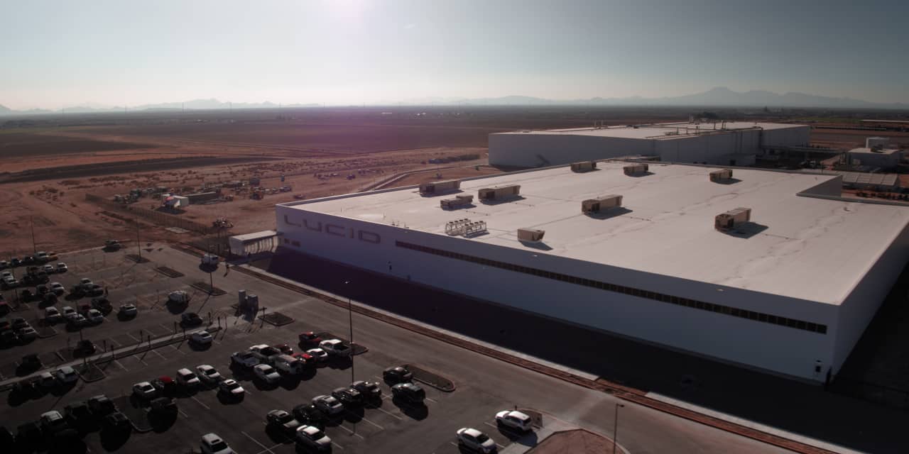 CheeeseMax's tweet card. EV start-up Lucid Motors offered investors a look into its new assembly plant that manufactures the high-end Lucid Air.