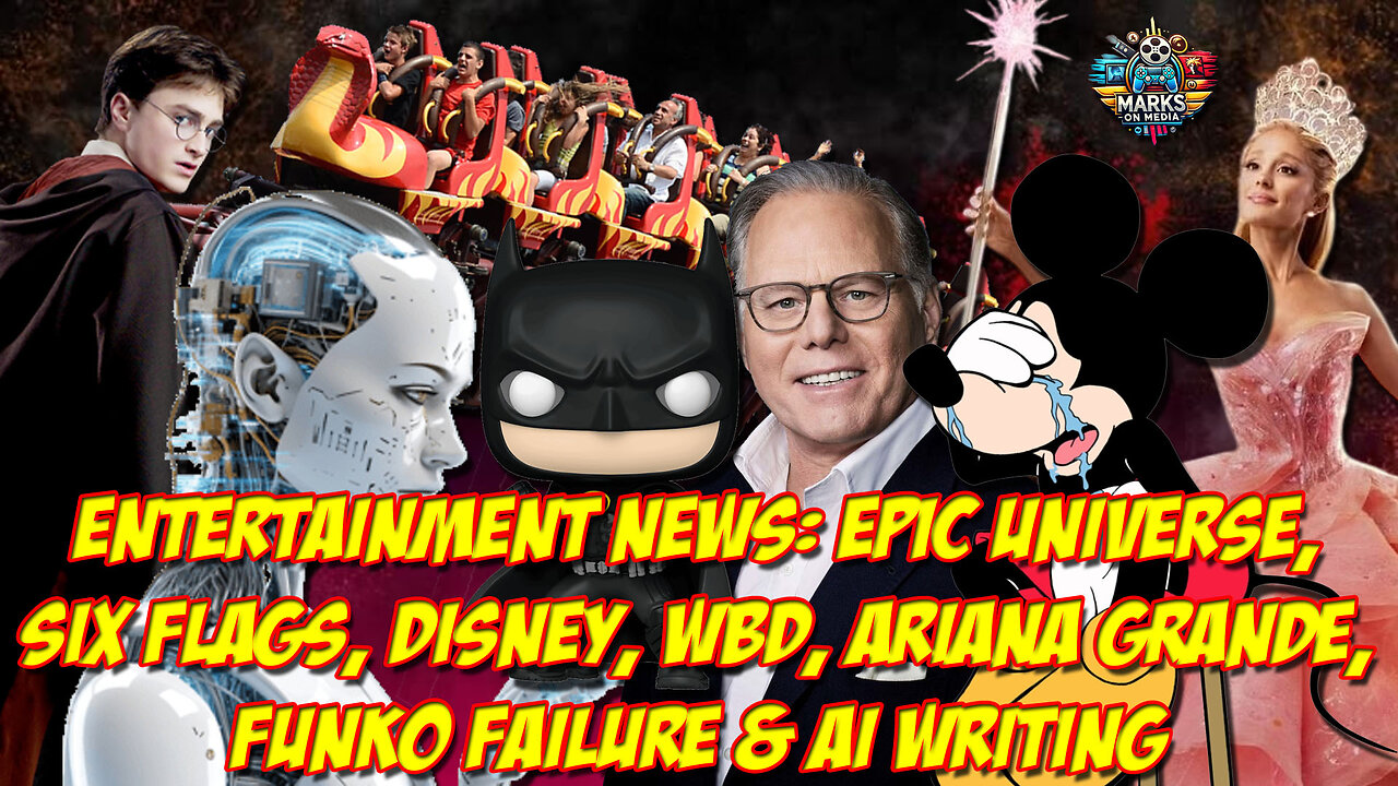 Marks_On_Media's tweet card. After only 6 months of being open, Universal Orlando's Epic Universe is adding on. Meanwhile, Six Flags is SHUTTING DOWN multiple parks. Disney's business is looking stale. The Warner Bros. Discovery