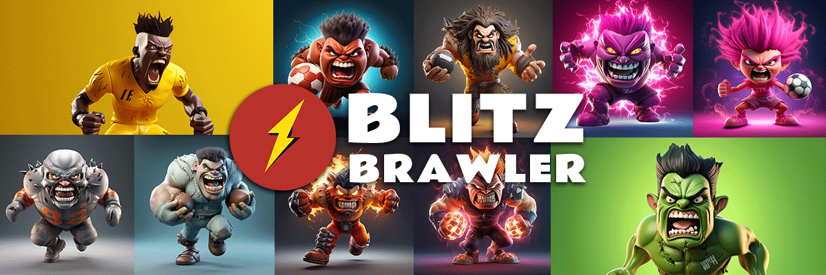Blitz_Brawler's tweet card. BlitzBrawler combines football with blockchain, allowing users to collect unique NFT brawlers to build teams and compete in tournaments. Features include sta...