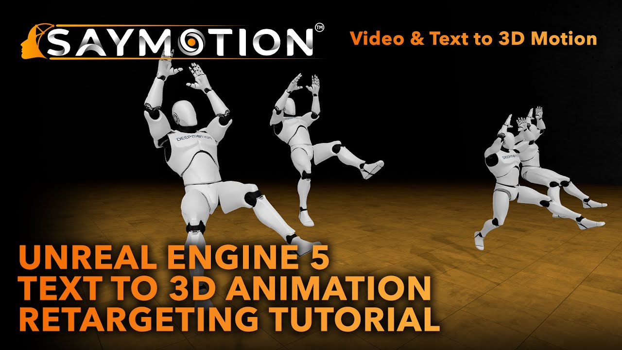 DeepMotionInc's tweet card. SayMotion to Unreal Engine 5 Retargeting Tutorial | Text o 3D...