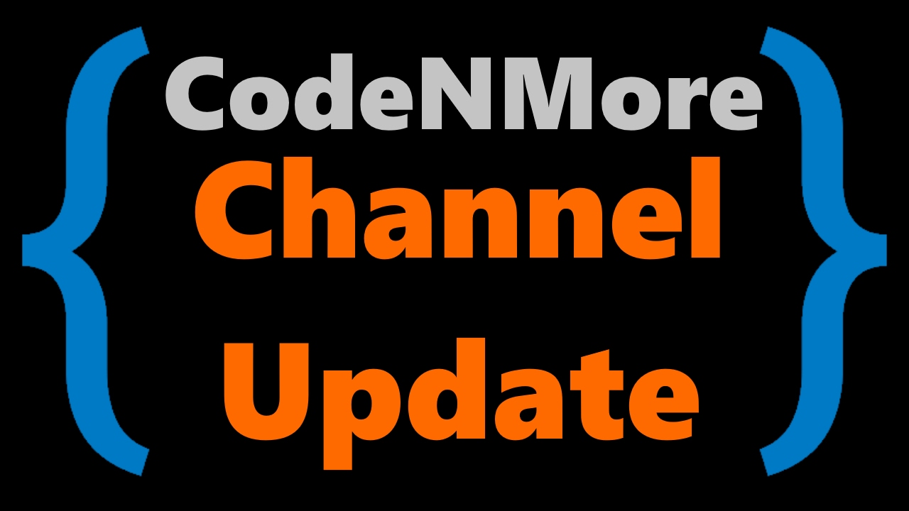 CodeNMore's tweet card. Channel Update