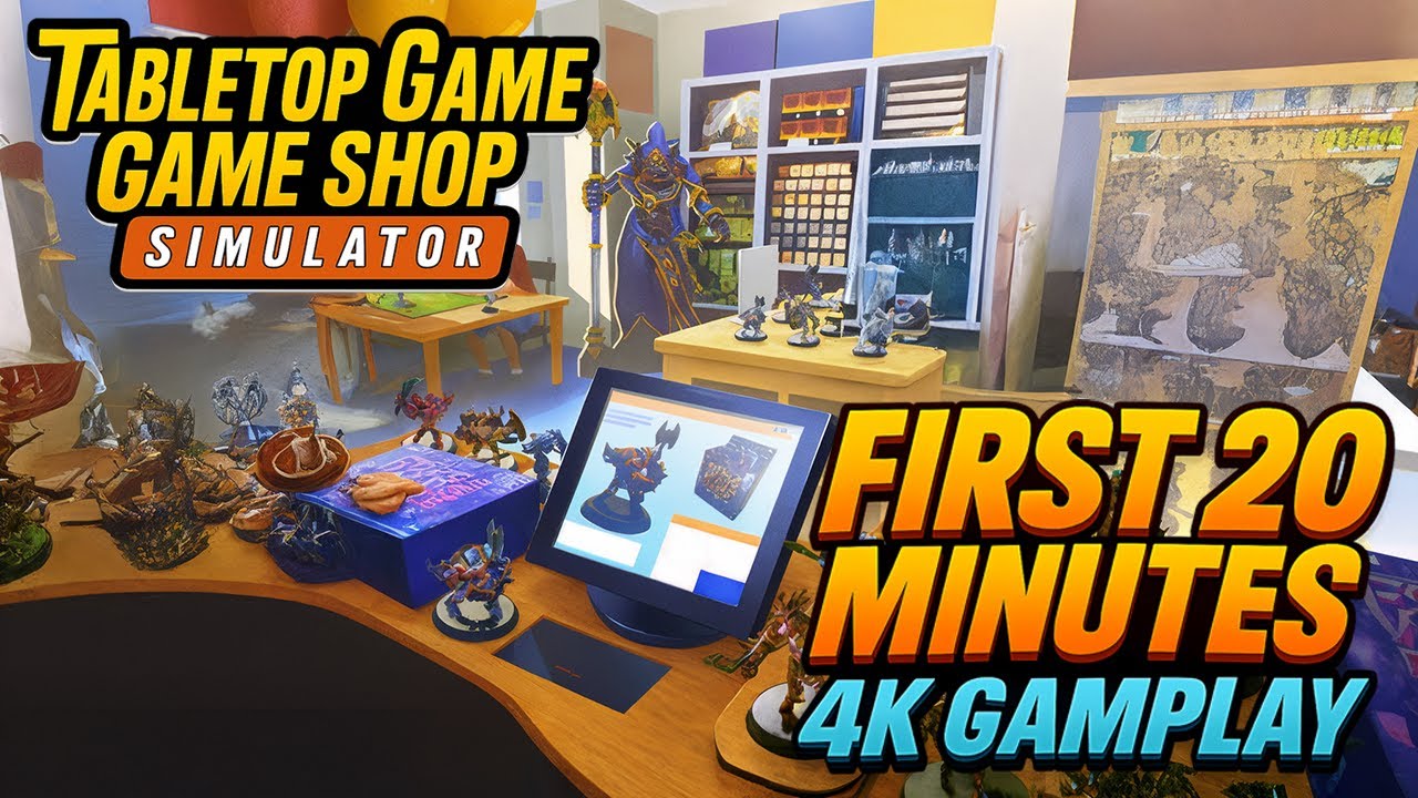 playmuteyt's tweet card. Tabletop Game Shop Simulator | First 20 Minutes Gameplay [4K 60FPS |...