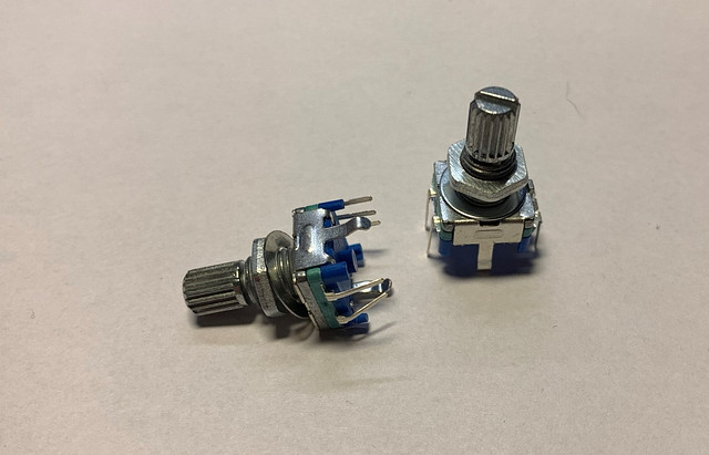 lectronz's tweet card. Rotary Encoder - EC11 20-Pos 360° with Pushbutton