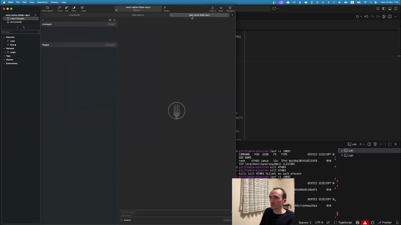 ModernGrokky's tweet card. Building React Native Fiddle (today: debugging Metro)
