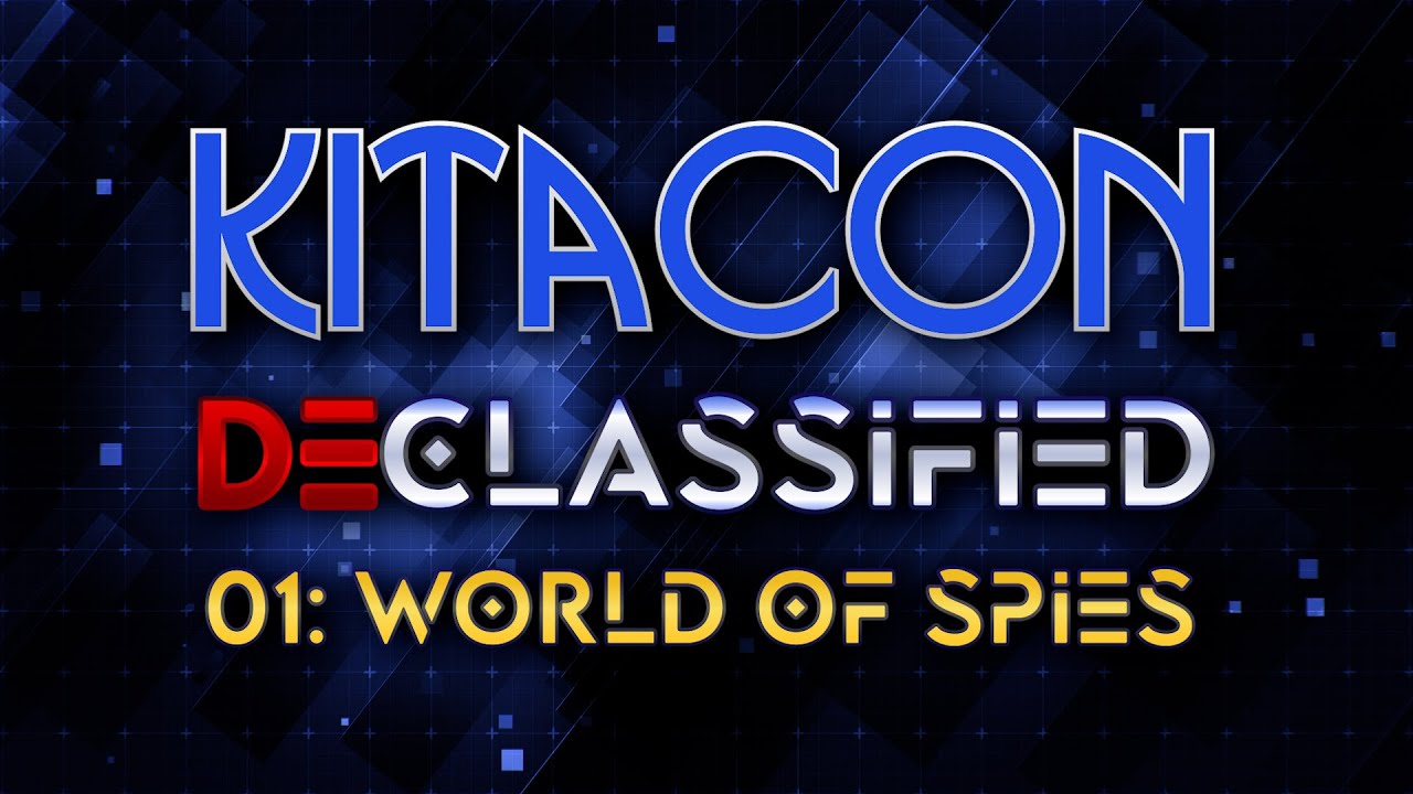 Kitacon's tweet card. Kitacon Declassified 01 - World of Spies