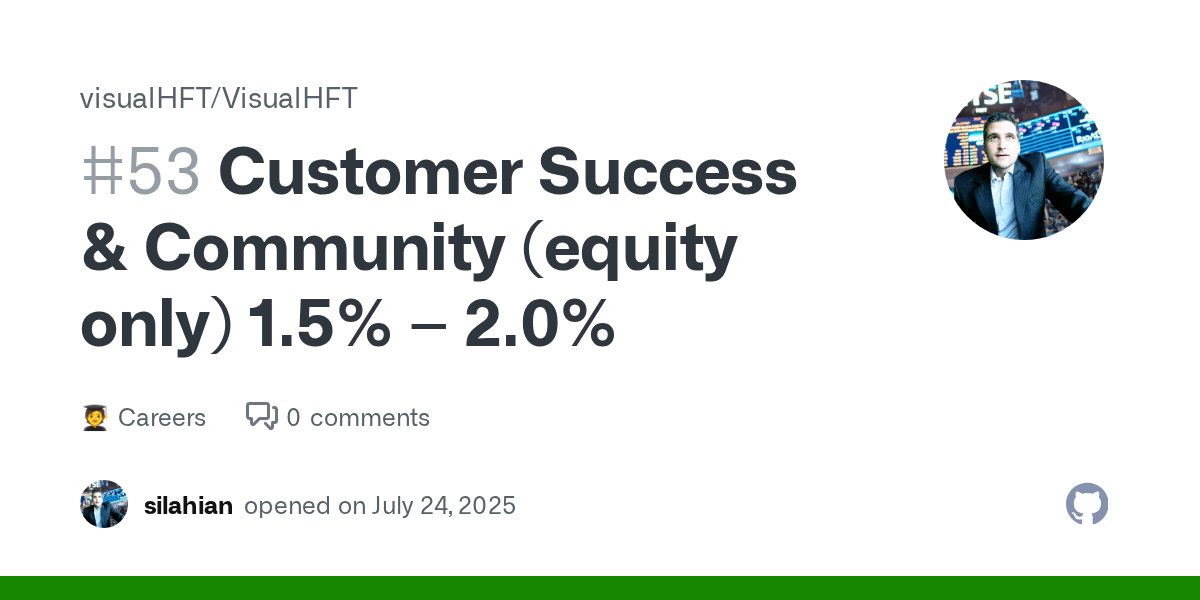 visualhft's tweet card. Who We Are VisualHFT is an advanced analytics platform purpose-built for high-frequency trading environments. Designed for traders, quants, and financial engineers, we surface deep insights into ex...