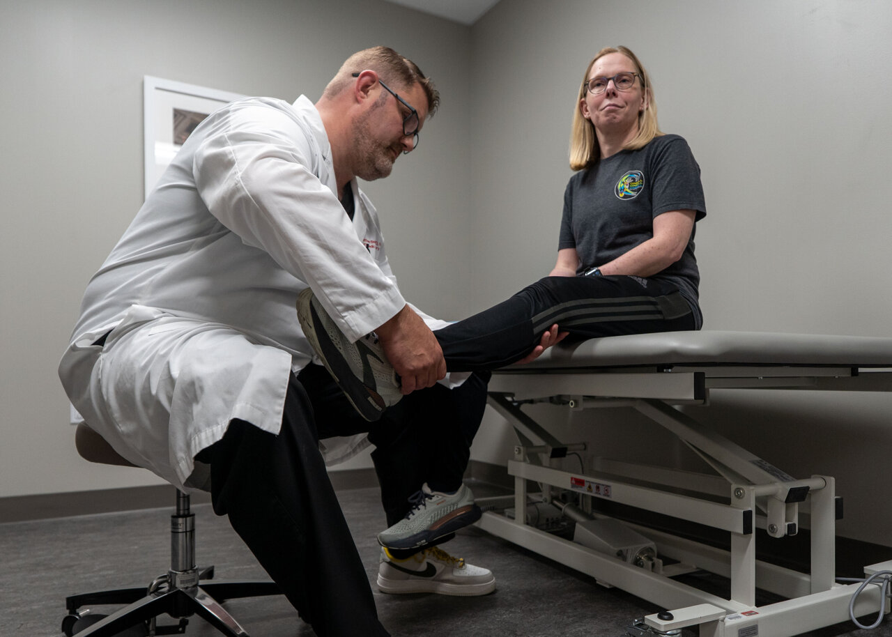 ScottSporerMD's tweet card. Having a hard time bending over to put your shoes on? Experiencing pain in the knees, groin, thigh or back? A survey by The Ohio State University Wexner Medical Center reveals many people don't...