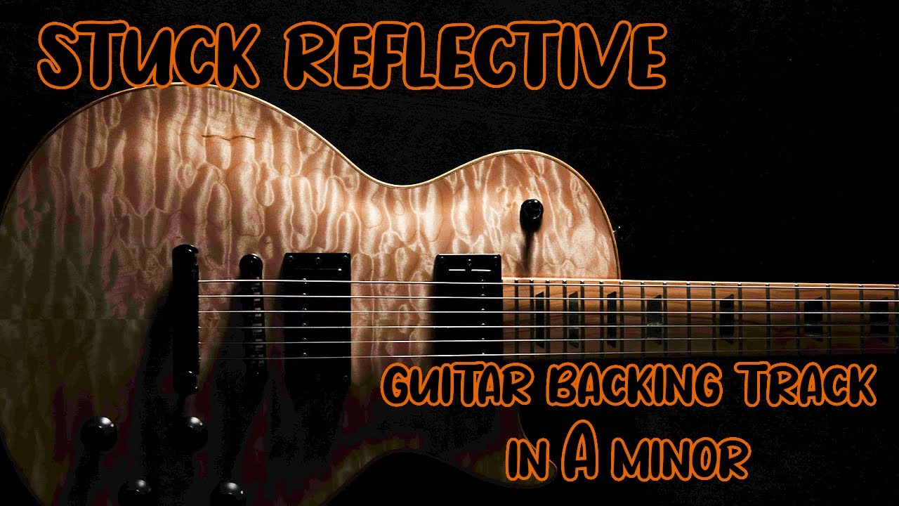 PentatonicWay's tweet card. Stuck reflective Guitar Backing Track Jam in A Minor
