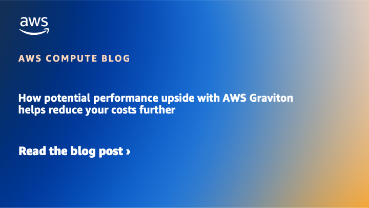 WhatsNewWithAWS's tweet card. Amazon Web Services (AWS) provides many mechanisms to optimize the price performance of workloads running on Amazon Elastic Compute Cloud (Amazon EC2), and the selection of the optimal infrastructure...