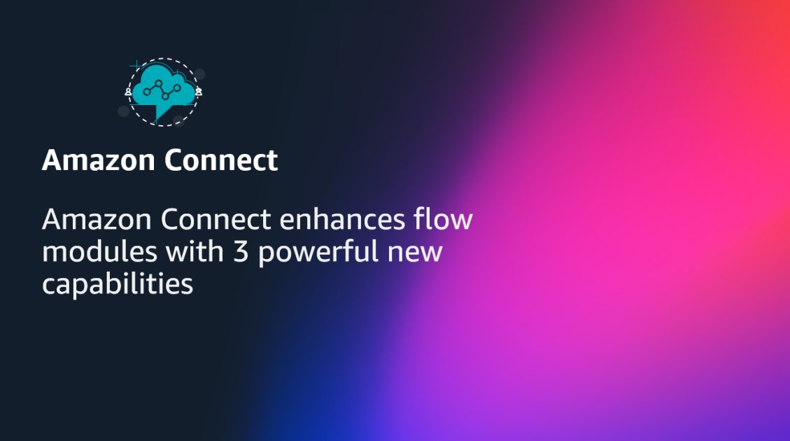 WhatsNewWithAWS's tweet card. At the core of Amazon Connect, the AI-powered customer experience solution from AWS, are flows and modules – flows define the customer journey, while modules serve as reusable building blocks that...
