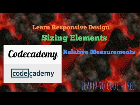 ananomyx's tweet card. Relative Measurements, Codecademy, Learn Responsive Design, Sizing...
