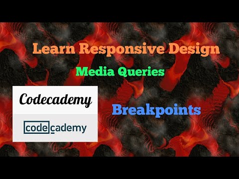 ananomyx's tweet card. Breakpoints, Codecademy, Learn Responsive Design, Media Queries