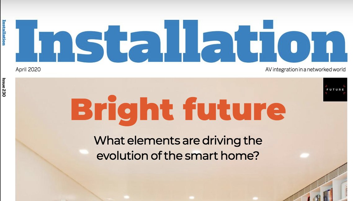 Install8ion's tweet card. The April 2020 issue of Installation is out now in print and digital formats