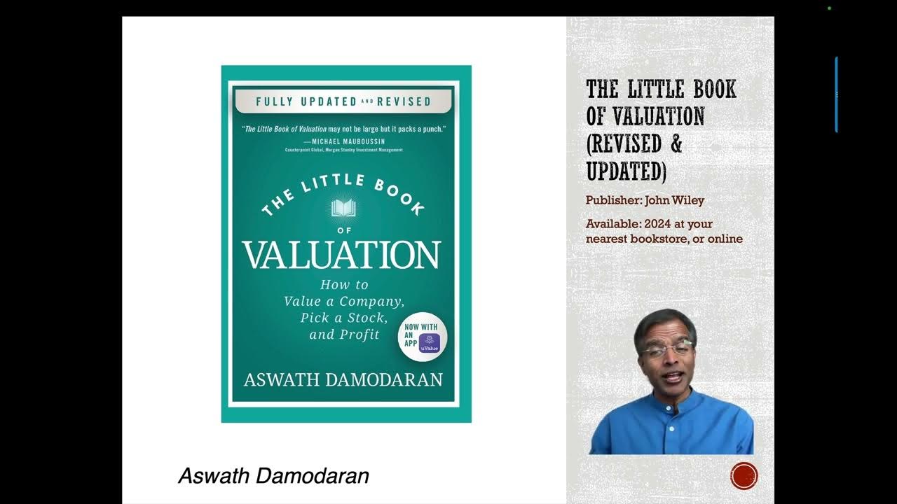 AswathDamodaran's tweet card. The Little Book of Valuation - A Lead in!