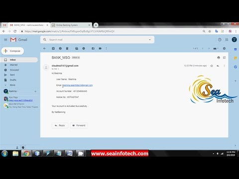 sea_infotech_it's tweet card. Online Banking System with Email Authentication