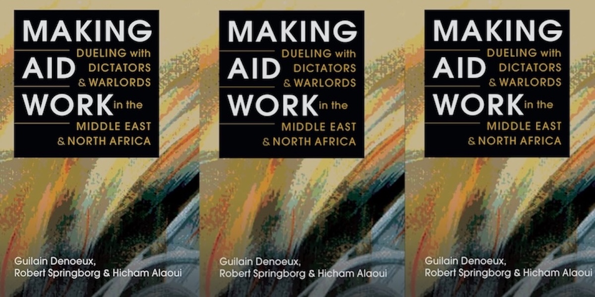 RiennerPub's tweet card. 4.00pm Thursday 13 November | Guilain Denoeux, Robert Springborg | Zoom webinar at LSE