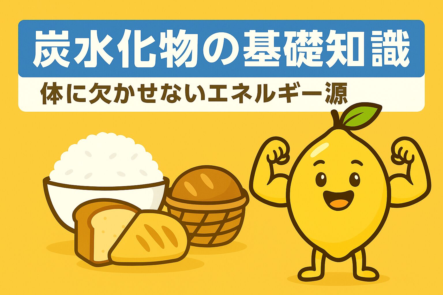 tra__mon's tweet card. 炭水化物は太る原因じゃない！正しく摂れば、筋トレのパフォーマンスもメンタルの安定もサポート。トレーモンが「糖質」「食物繊維」「摂り方のコツ」をわかりやすく解説します🍋