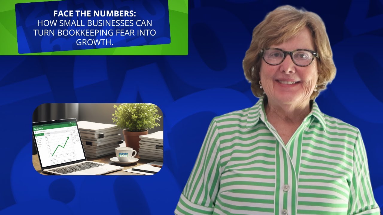 BudgetEaseBiz's tweet card. Face the Numbers: How Small Businesses Can Turn Bookkeeping Fear into...