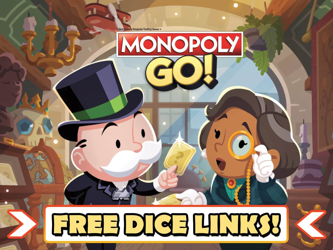 techshout's tweet card. New Monopoly GO free dice links just dropped! Redeem them now before they vanish and stack up free rolls to crush events and climb the leaderboards.