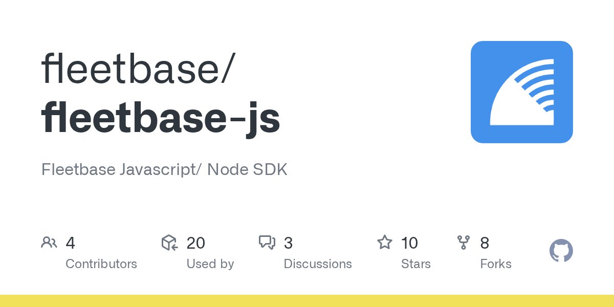 fleetbase_io's tweet card. Fleetbase Javascript/ Node SDK. Contribute to fleetbase/fleetbase-js development by creating an account on GitHub.