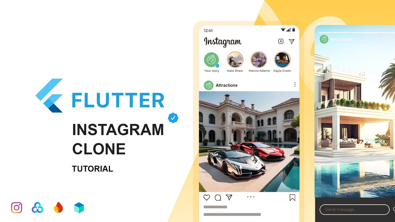 ProgramsArt's tweet card. 📱 Flutter Instagram Clone – Like Screen Tutorial