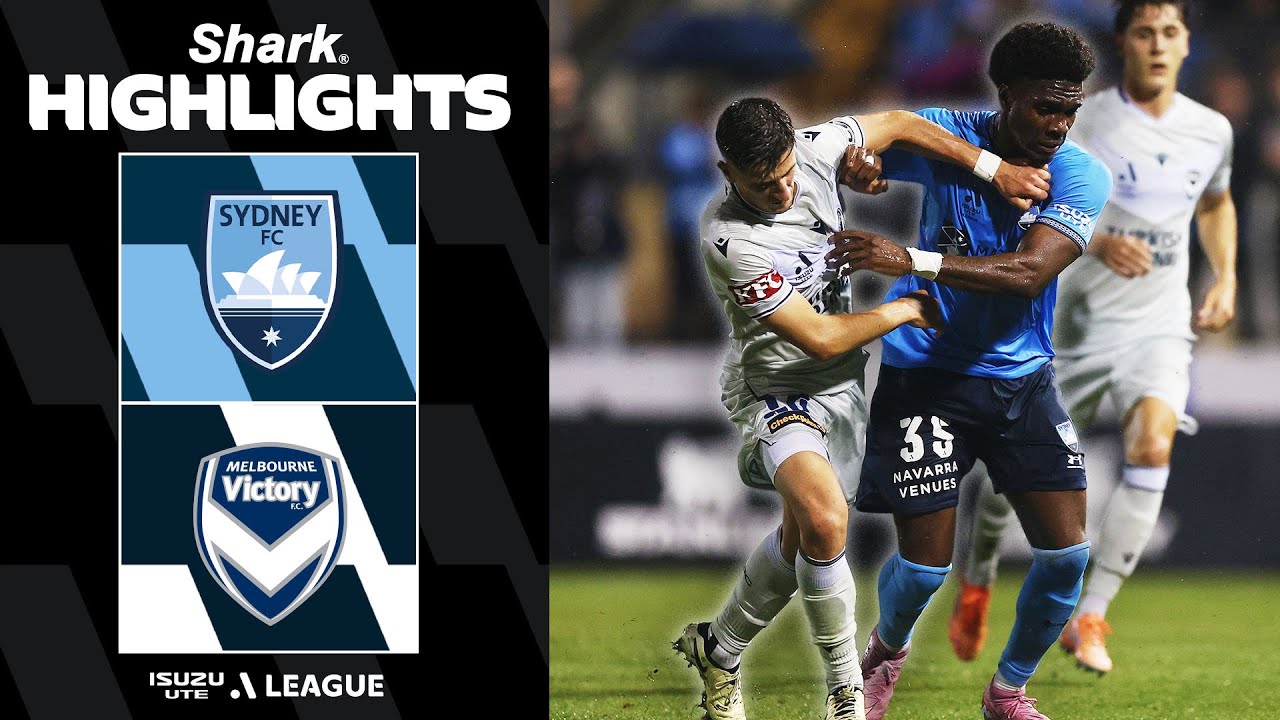 xycosports's tweet card. Sydney FC v Melbourne Victory | SHARK HIGHLIGHTS | Isuzu UTE A-League...