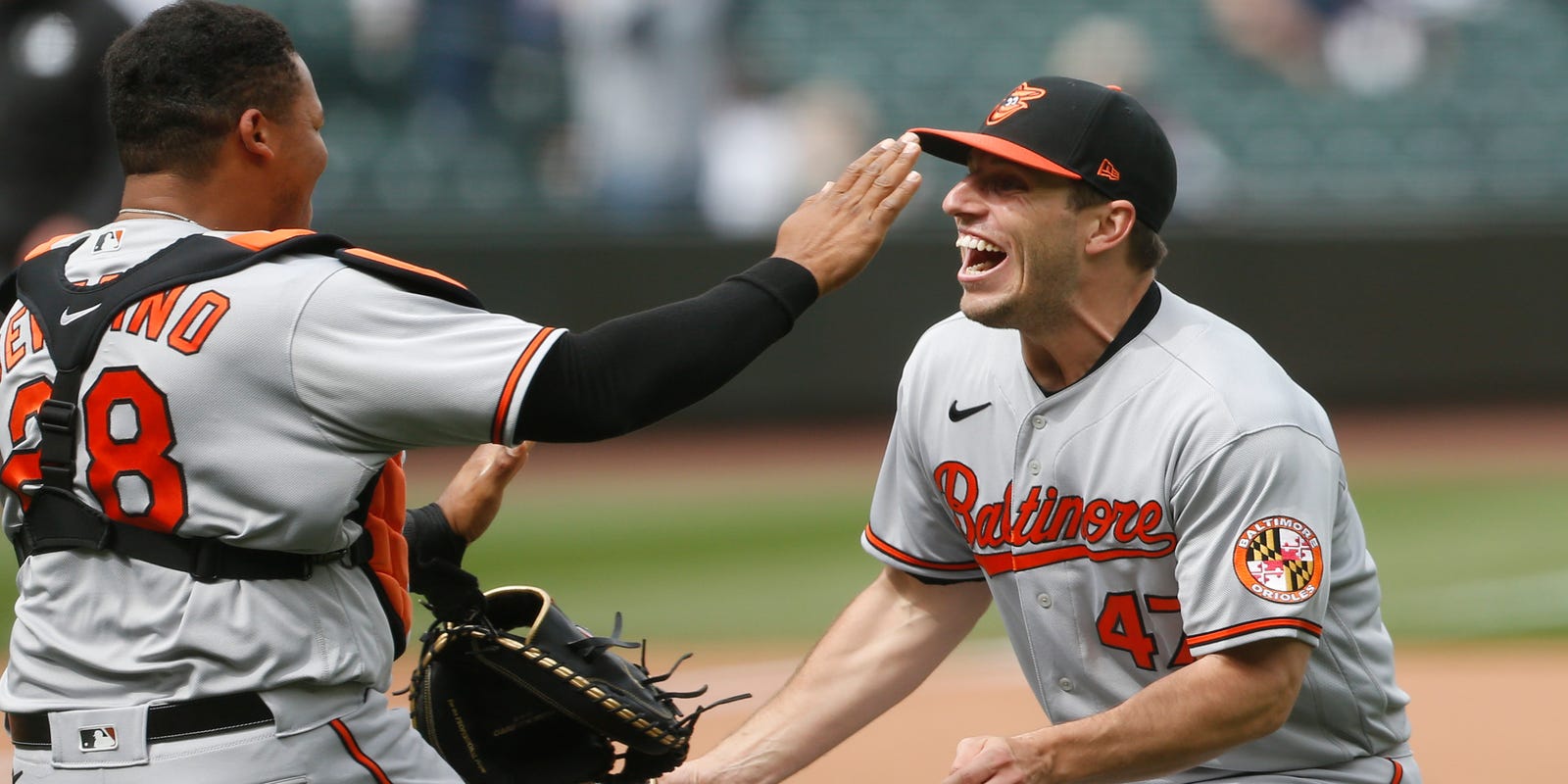 usatodaymlb's tweet card. Baltimore left-hander struck out 12 in tossing the Orioles' first individual no-hitter since Jim Palmer in 1969.
