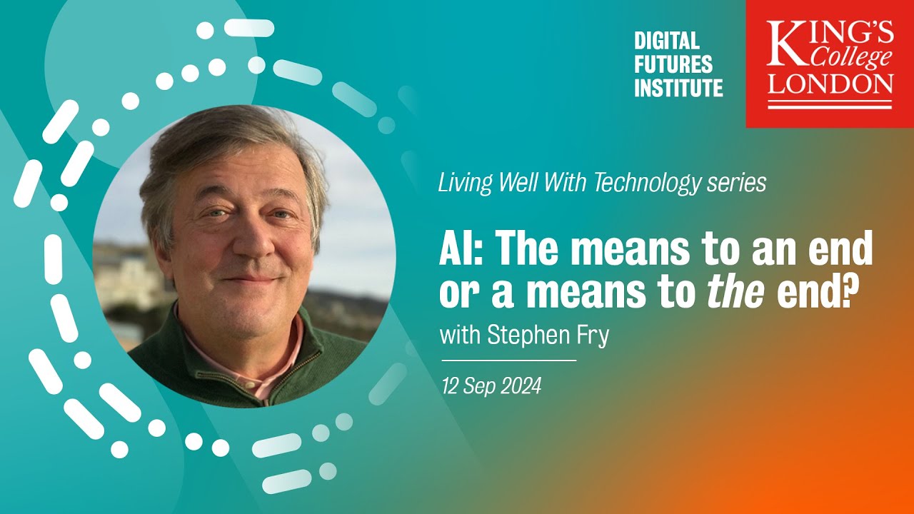 canadada's tweet card. AI: A means to an end or a means to the end? with Stephen Fry