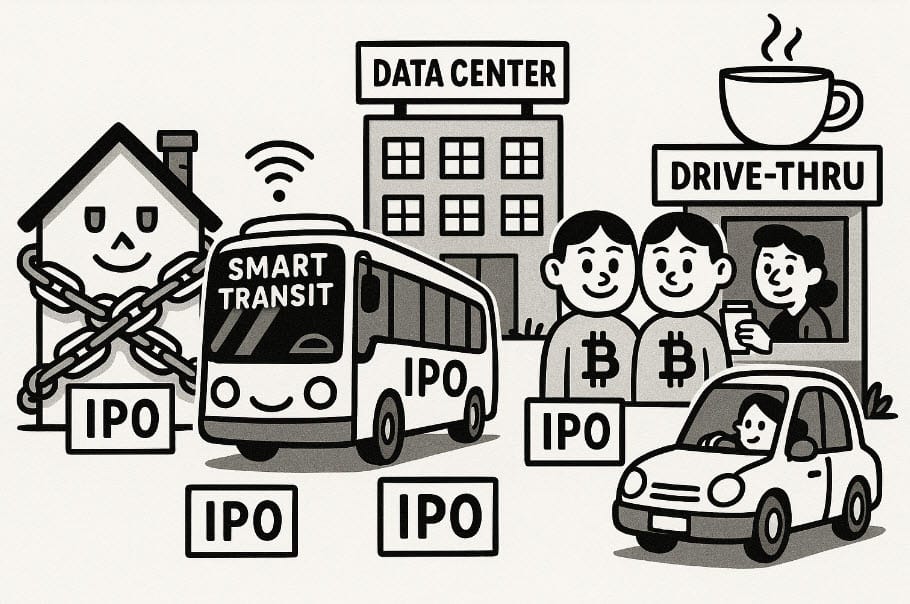 ipo_candy's tweet card. Several strong deals coming this week - Klarna, Figure, Legence & Via Transport.