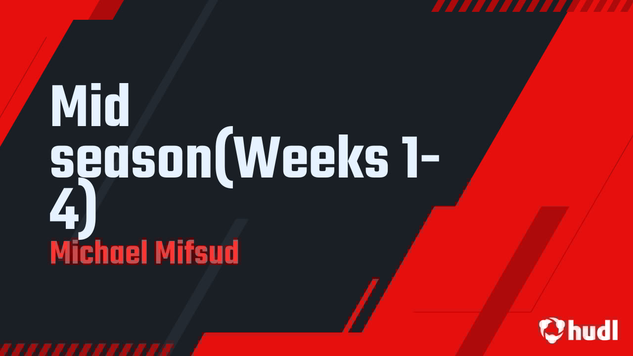 michaelmifsudd's tweet card. Mid season(Weeks 1-4)