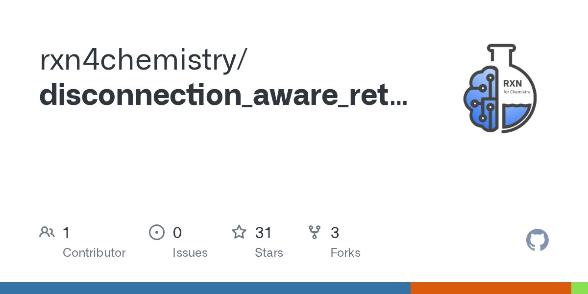 av_thakkar's tweet card. Contribute to rxn4chemistry/disconnection_aware_retrosynthesis development by creating an account on GitHub.