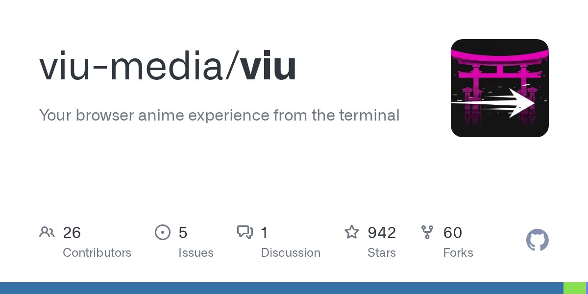devopsninj4's tweet card. Your browser anime experience from the terminal. Contribute to viu-media/viu development by creating an account on GitHub.