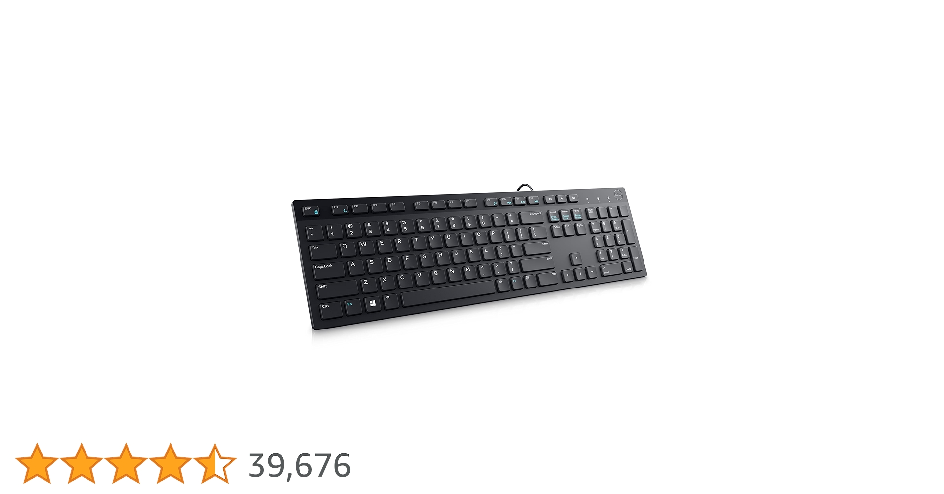 DealsinIND's tweet card. Dell KB216 Multimedia USB Wired Keyboard with Plunger Keys and is Spill-Resistant - Black