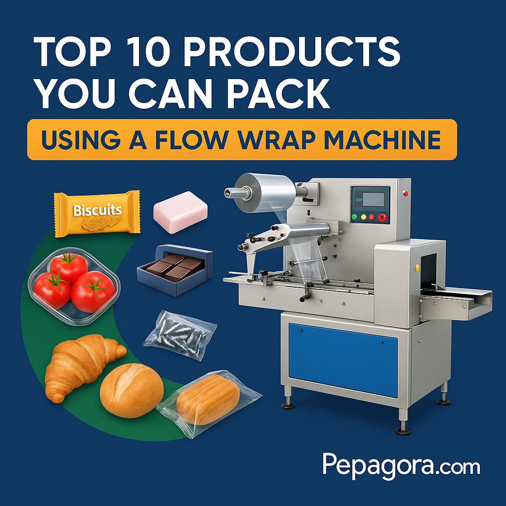 Anikamehra02's tweet card. Discover the top 10 products you can pack using a flow wrap machine. From food to hardware, see why this versatile technology works for…