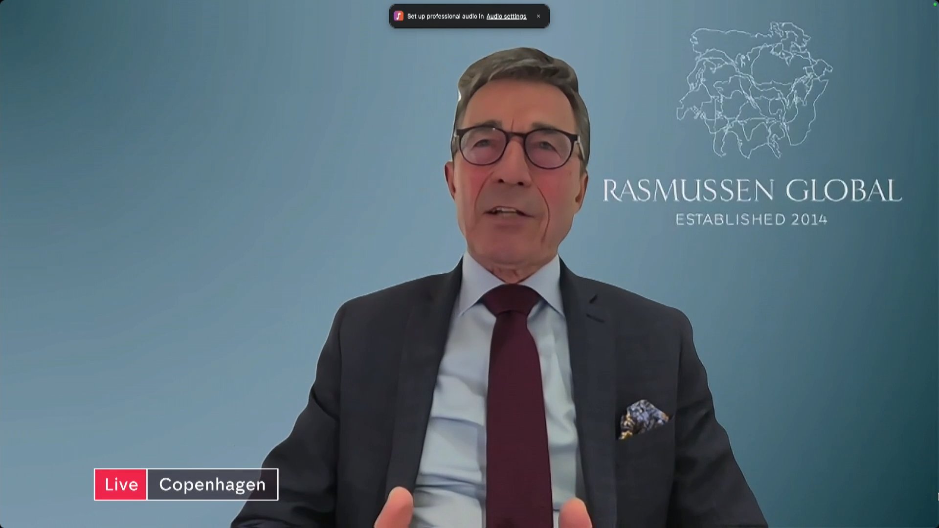 AndersFoghR's tweet card. We spoke to the former Danish prime minister and former Secretary General of Nato Anders Fogh Rasmussen.