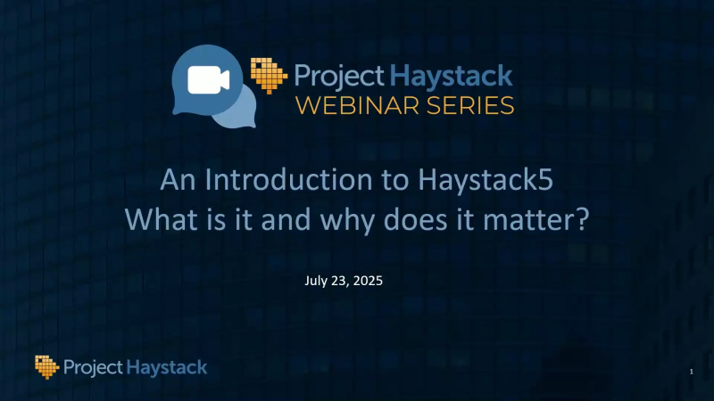 CB_CONTROLS_'s tweet card.     An Introduction to Haystack 5, What is it and why does it matter?   Here is the link to the Project Haystack Webinar conducted Wednesday, July 25. Lynxspring's E2E OT Data Management and IDL...
