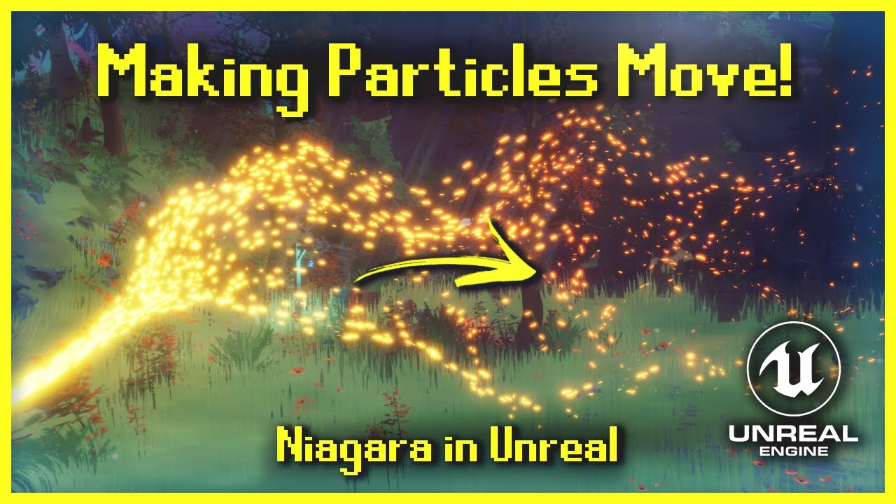PrismaticaDev's tweet card. Making Particles Move! | Niagara [UE4/UE5]