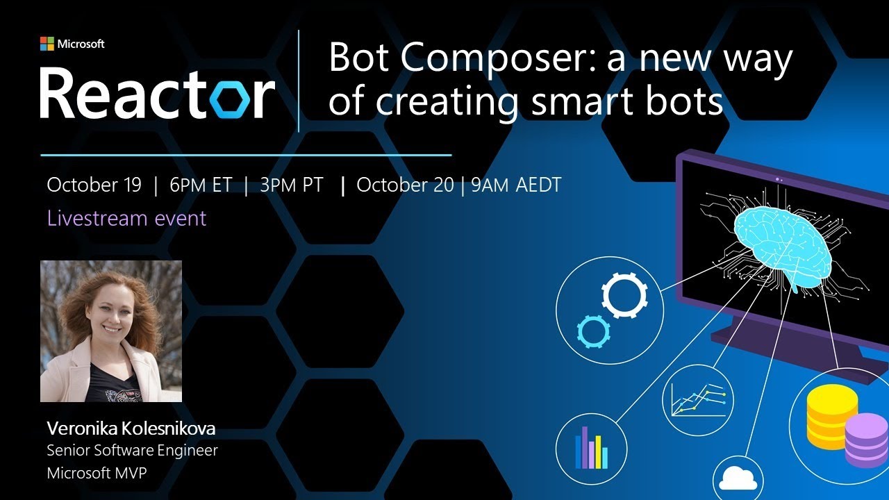 veronika_dev1's tweet card. Bot Composer: A New Way of Creating Smart Bots