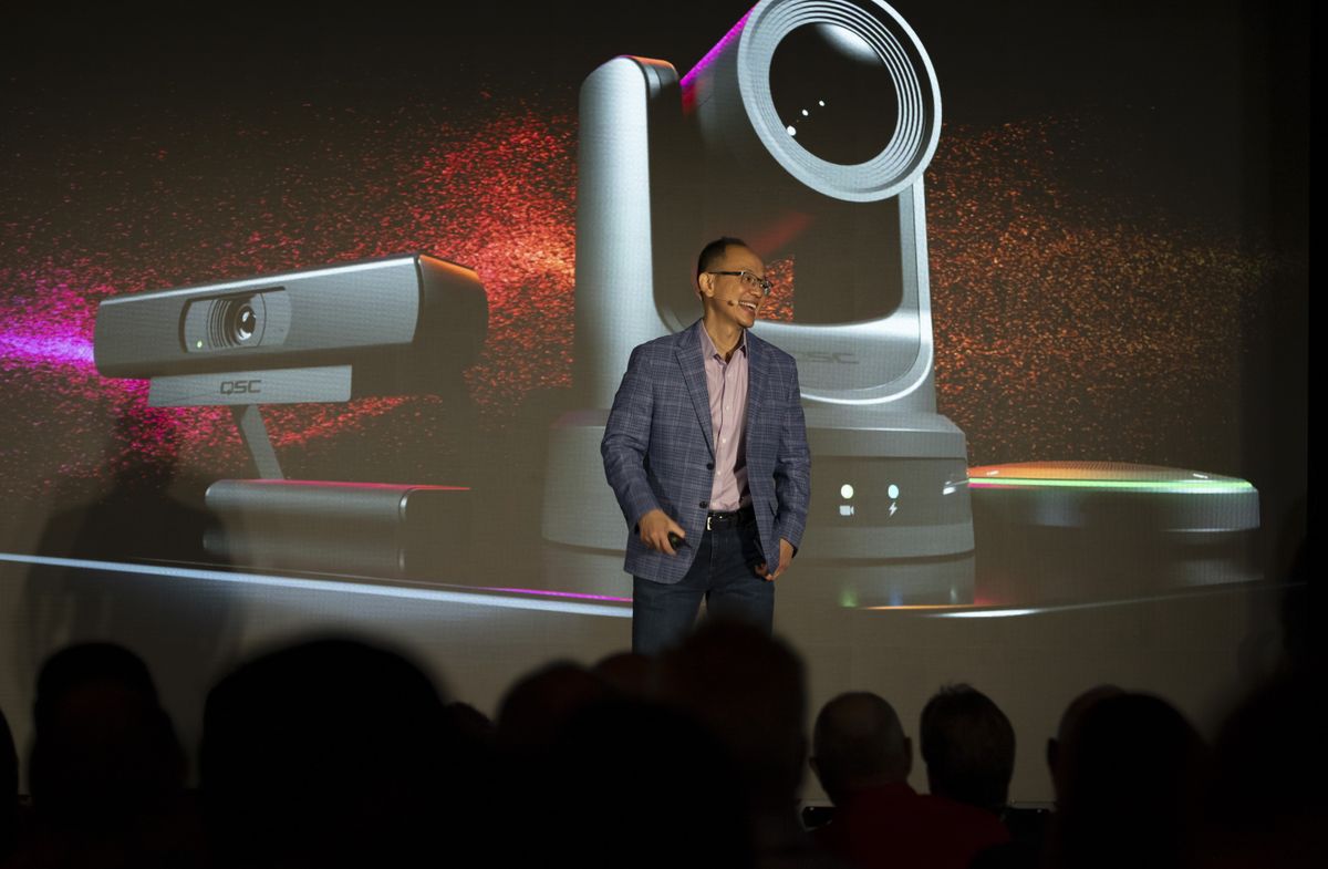 AVTechnologyMag's tweet card. Pham discusses his retirement, why he is bullish on the state of the AV industry, the future of QSC within Acuity, and a message for the AV community.