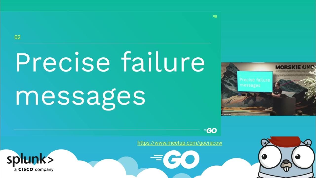 GoDiscussions's tweet card. GoCracow #15: Robert Pająk, Should I avoid using testify and any...