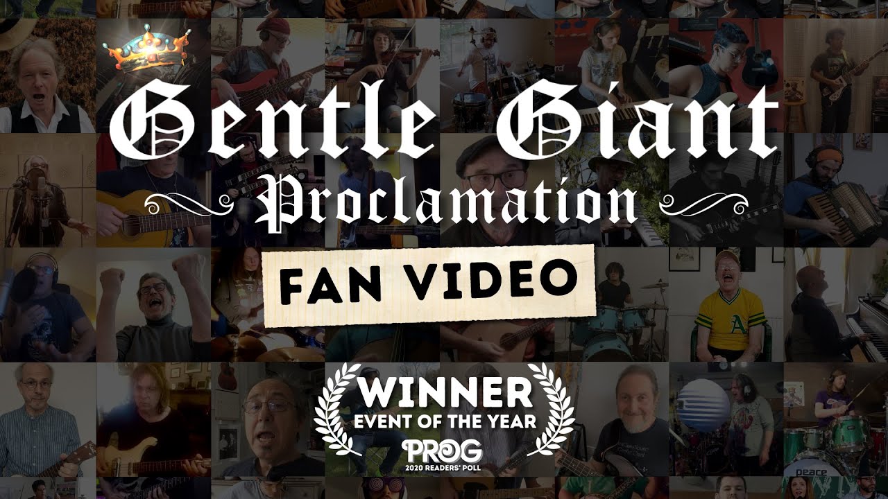 GGIANTMUSIC's tweet card. Gentle Giant "Proclamation" Official Fan Video